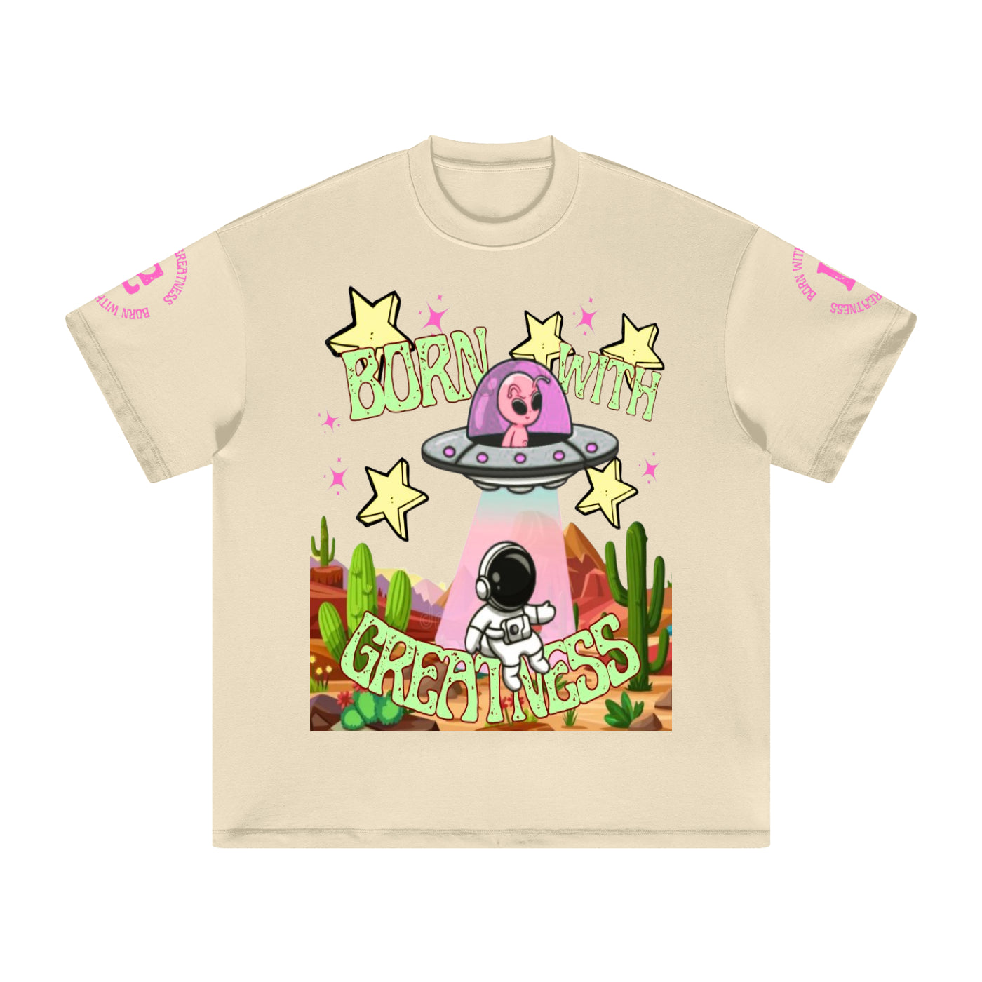 Born With Greatness Alien Astronaut T-Shirt