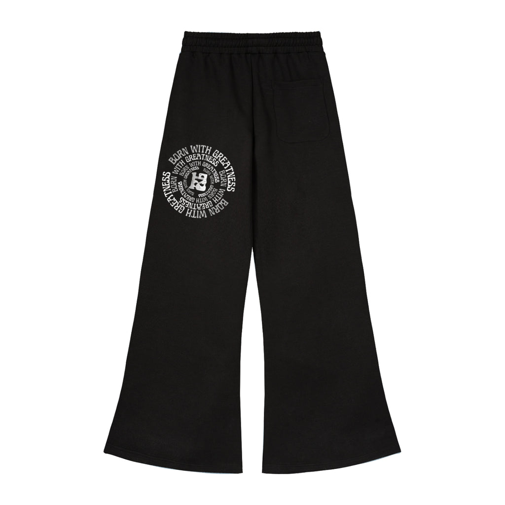 Born With Greatness Wide-Leg Sweatpants