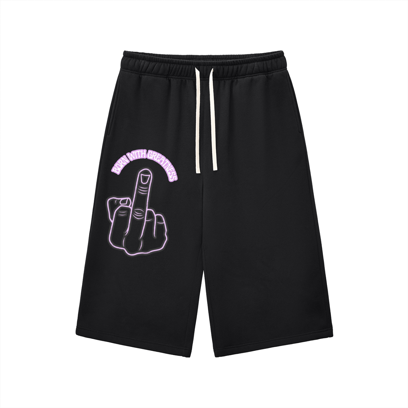Relaxed Drawstring Three-quarter Sweatpants