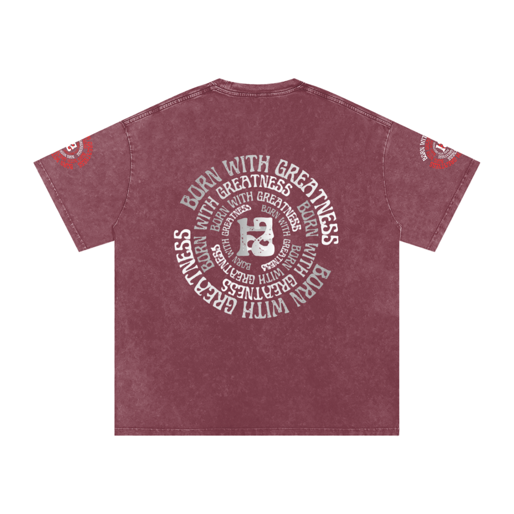 Snow Washed Oversized Cotton T-Shirt