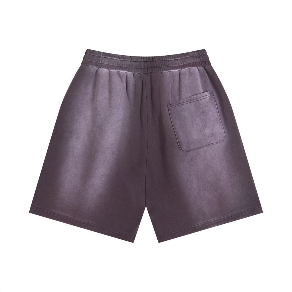 Born With Greatness Heavyweight Distressed Shorts