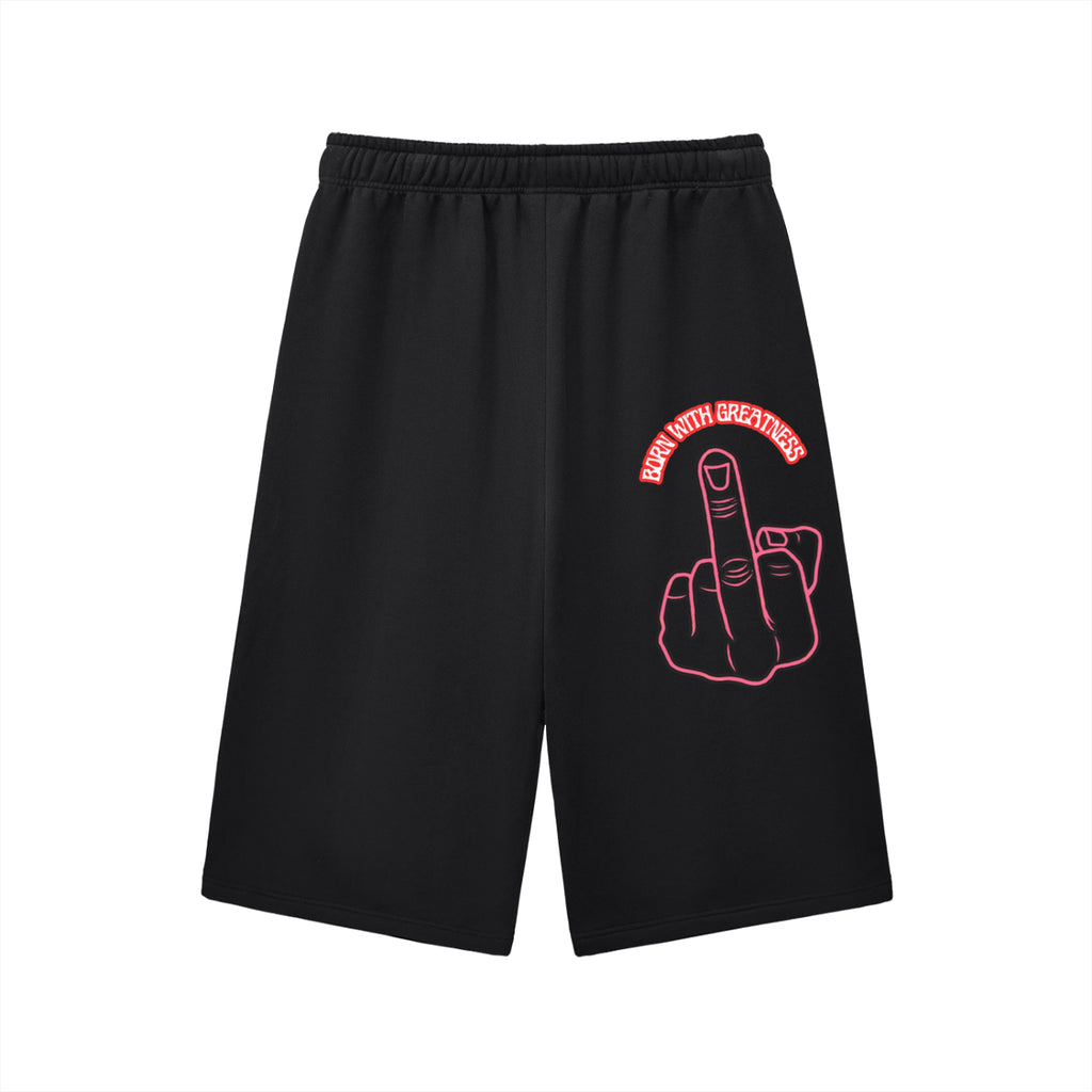 Born With Greatness Graphic Sweat Shorts